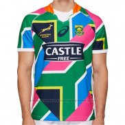 Camiseta Sudafrica Springbok 7s Rugby 2020 Segunda