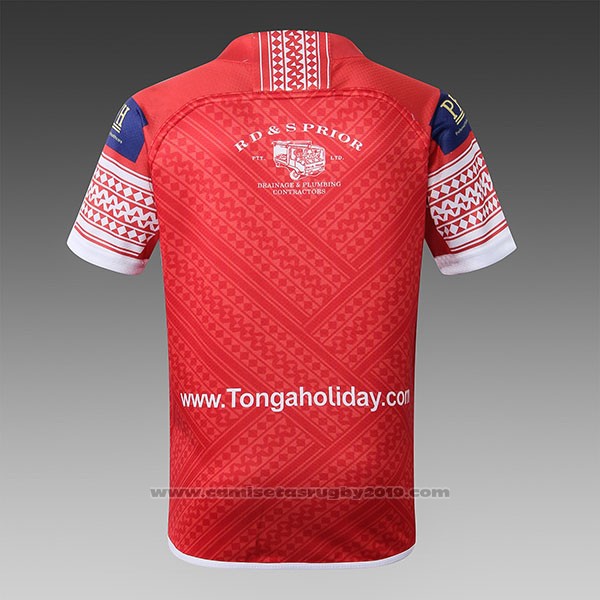 Camiseta Ninos Tonga Rugby 2018-2019 Rojo