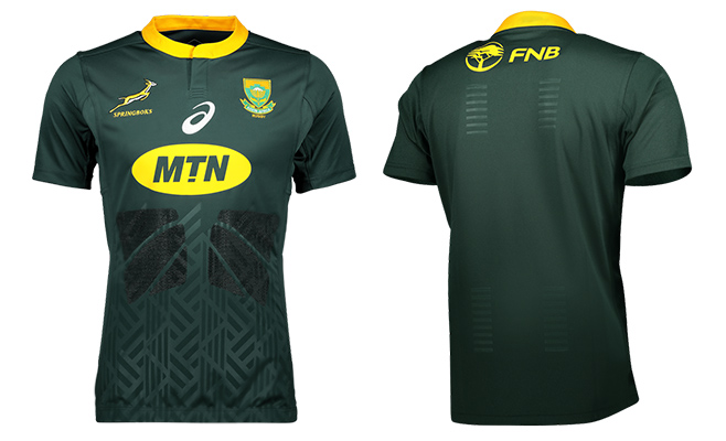 camiseta rugby Sudafrica 2019 local